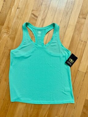 NWT Athletic Works Mint Green Racerback Tank Top Small